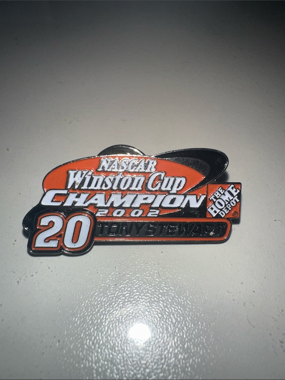 Home Depot Tony Stewart Nascar 2002 Winston Cup Champion Pin